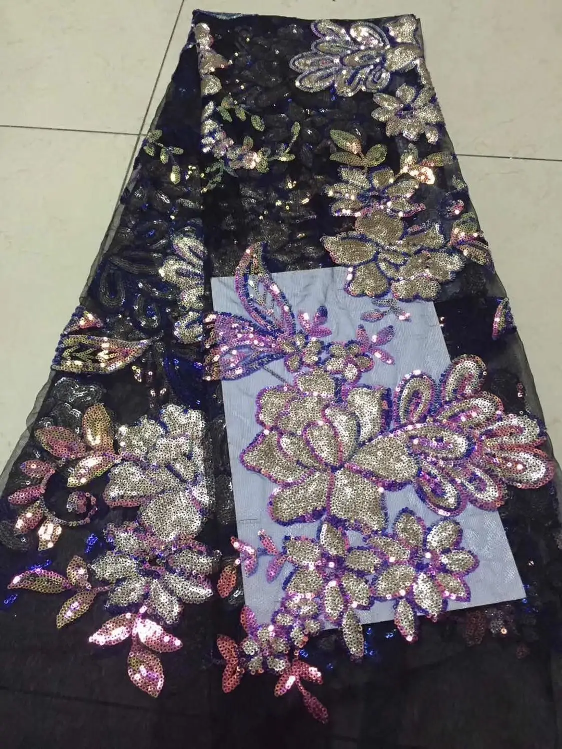 5yards/lot 2019 High quality nigerian french net lace african Sequins fabric for party dress free shipping C5D | Дом и сад