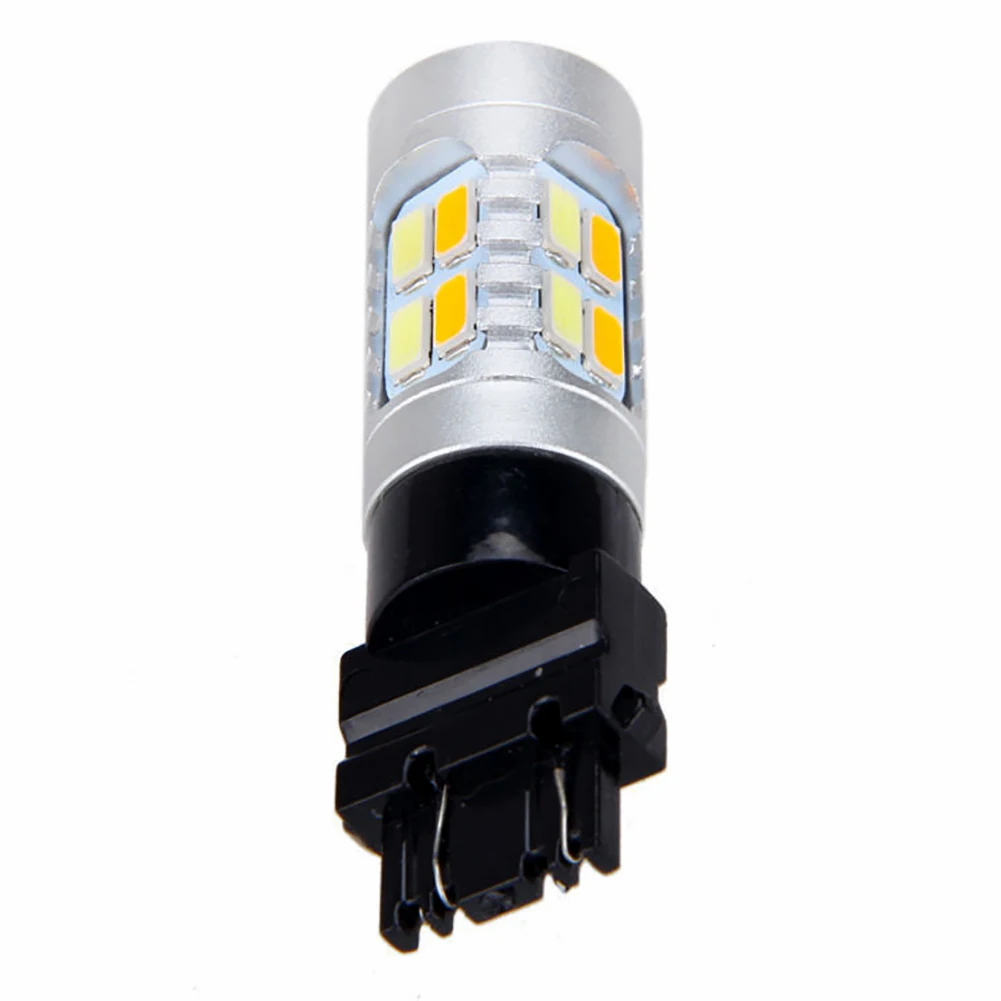 1 х Высокая мощность T25 3157 двухцветное переключение 20-SMD-5730 светодиодный светильник указателя поворота