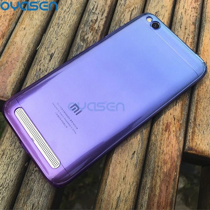 Gradient Color Phone Cases For Xiaomi Redmi 5A 5 A 5.0'' Global Version Silicone Dustproof Protective Shell |