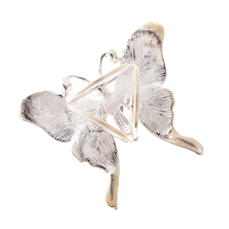 Imixlot синяя розовая акриловая брошь в виде бабочки с кристаллами булавка шелковая