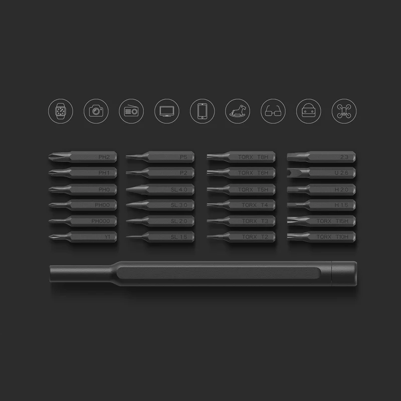 Набор Xiaomi Mijia Wiha для ежедневного использования 24 прецизионные магнитные биты