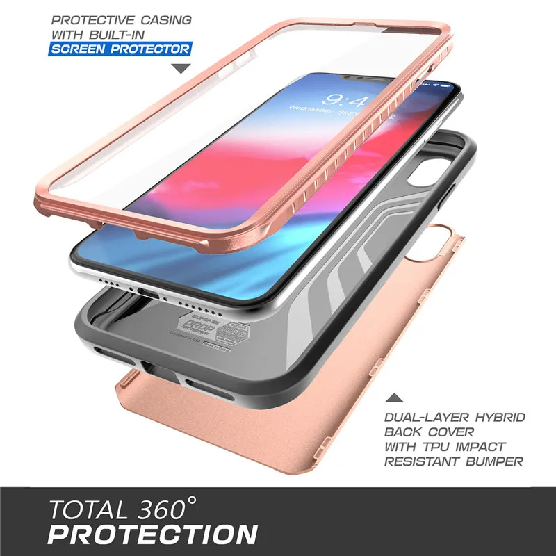 Чехол для iPhone XR 6 1 &quotSUPCASE UB Neo серия полный корпус RoseGold защитный двухслойный