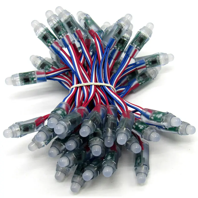 Пиксельная светодиодная гирлянда WS2811 UCS1903 SM16703 12 мм rgb водонепроницаемый модуль