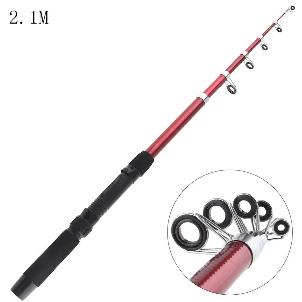 

2.1m Glassfiber Travel Telescopic Fishing Rod Sea Pole Sea Rock Casting Rods
