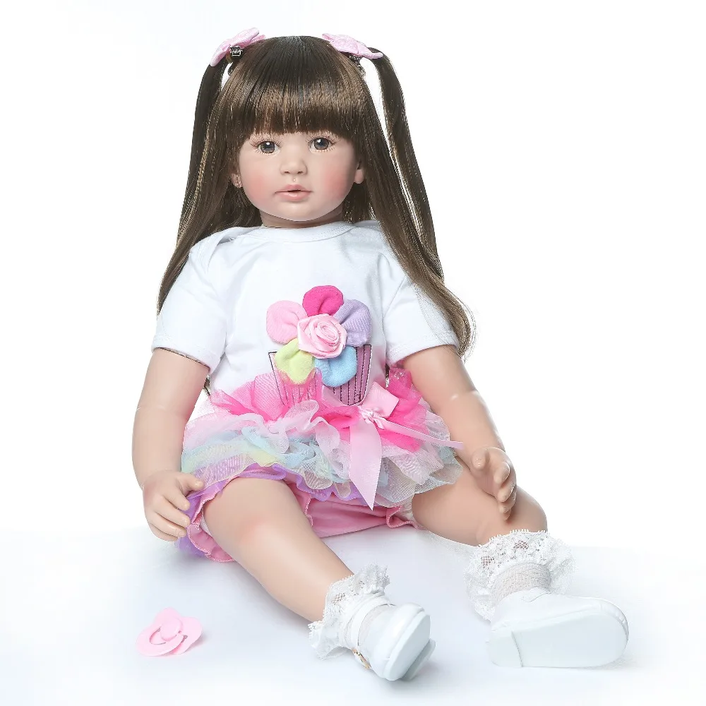 NPKCOLLECTION 60 см куклы для новорожденных силиконовые милые мягкие девочек модные |