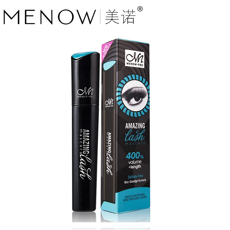 3 шт./лот MENOW брендовая Косметика Профессиональный Объем Черный Удлинение натуральный Лидер продаж силиконовая кисть тушь для макияжа M307