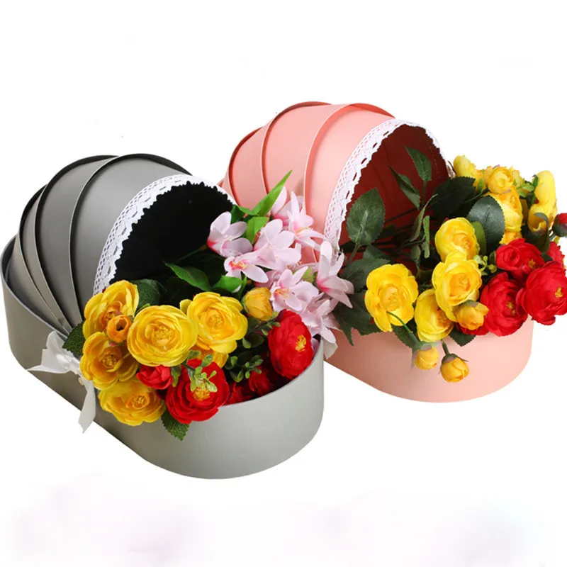 Creative Cradle Flower Box Rose Flower Arrangement Basket Gift Boxs Wedding Home Decoration Christmas decoration