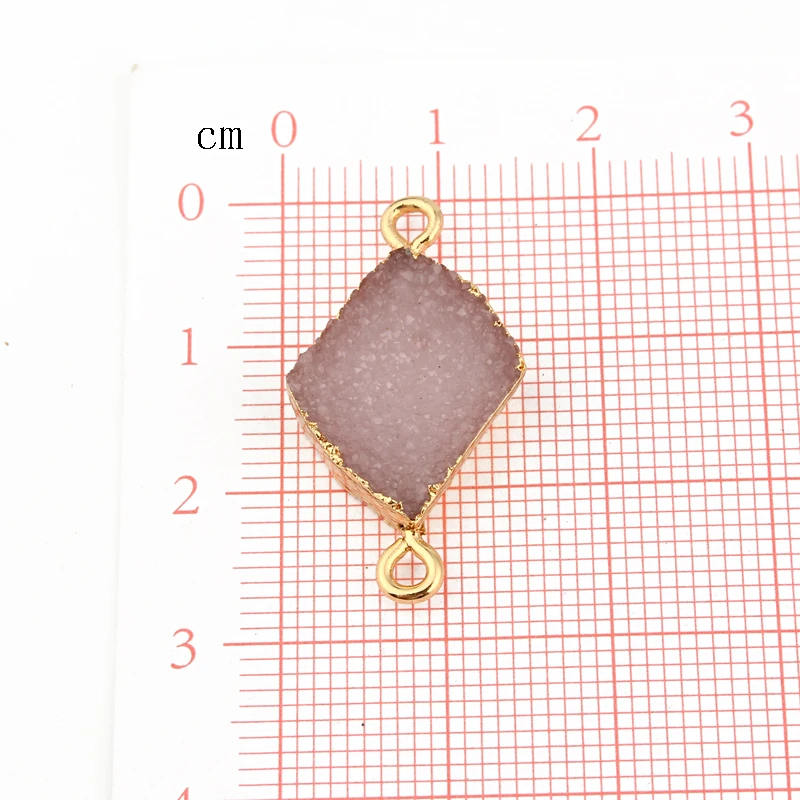 2pcs Geometric Resin Bracelet Connector Findings Charms Two Hole Jewelry Making Women Earrings Necklace Pendant Accessory F264 | Украшения