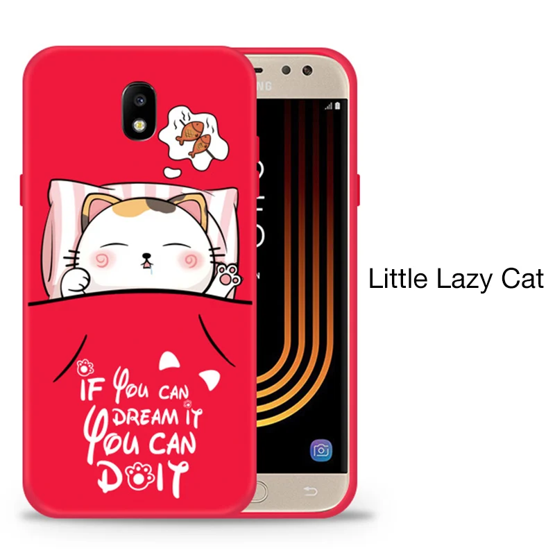 Little Lazy Cat Силиконовый чехол для samsung Galaxy J8 чехол откидная крышка iphone х 3D рельеф для Galaxy J7 Pro Чехол милый для J8 бамперы - Цвет: Little Lazy Cat