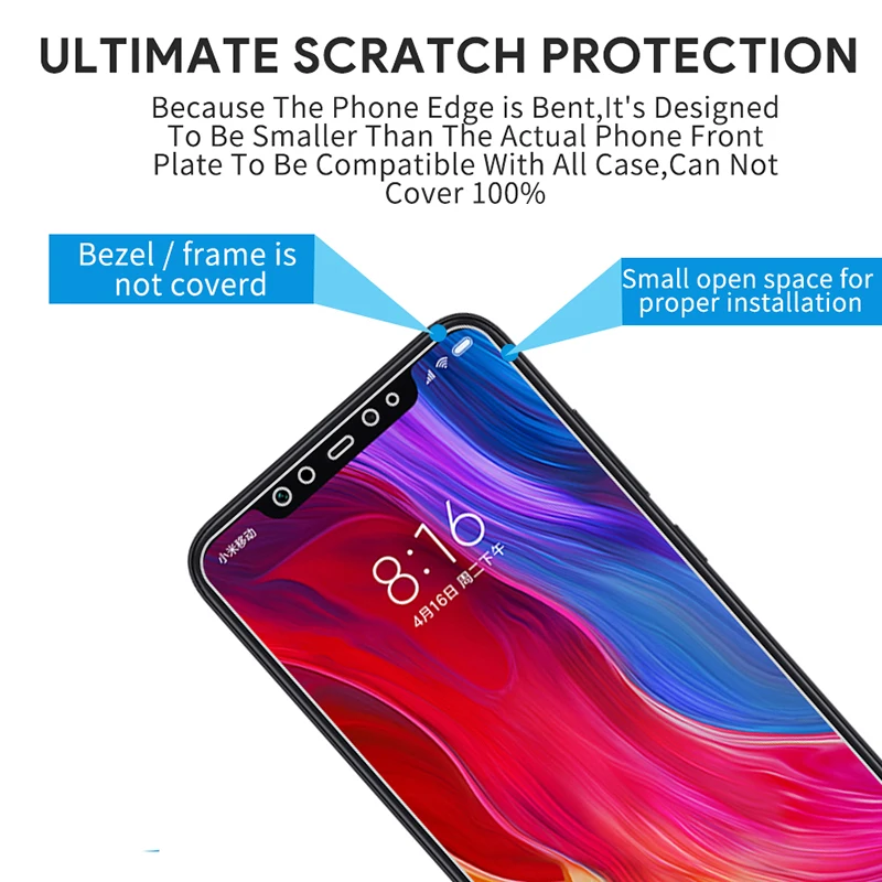 Для Xiaomi Mi 8 SE Poco F1 HD закаленное стекло для Redmi Note 5 2 шт. Защитная пленка экрана