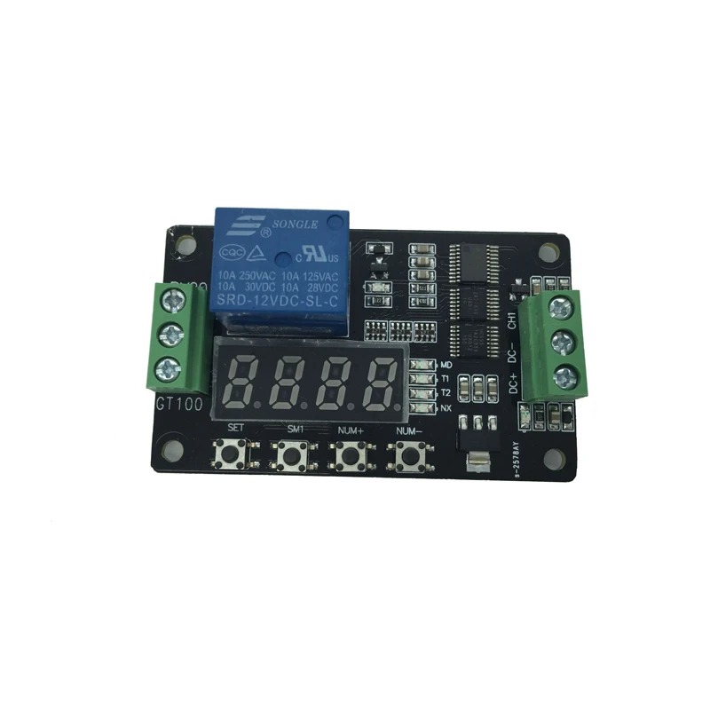 Многофункциональный Self-замок реле цикл таймер Модуль PLC Автоматизация Задержка 12