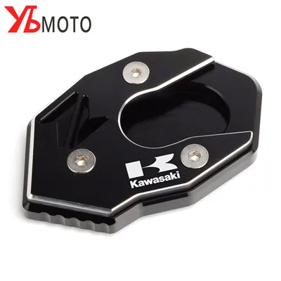 Black Для Kawasaki Z650 Z900 Z1000 Z1000SX ER-6N ZX6R ZX10R ZX16R Мотоцикл CNC Alunimun подножка пластина удлинитель подставка увеличитель - Цвет: Black