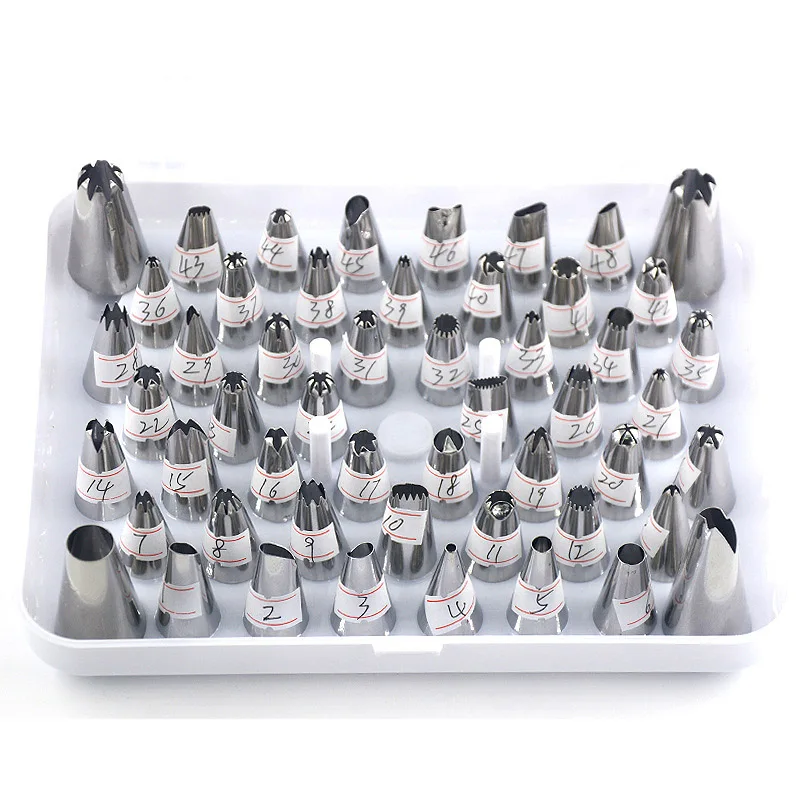 KCASA 52 шт. из нержавеющей стали для украшения торта цветов кондитерских насадок