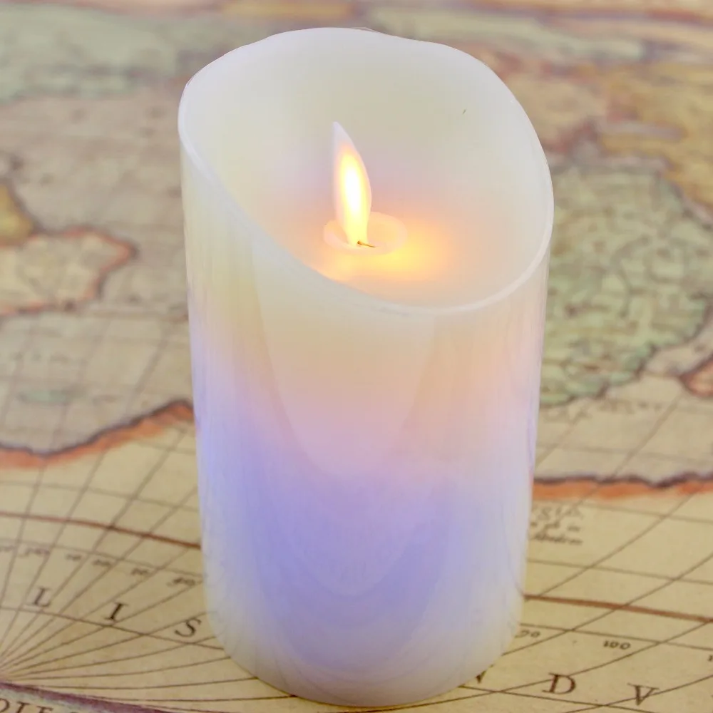 LED Candle Light Night Simulation Room Decoration Remote Control Timing Colorful Paraffin Shell | Лампы и освещение