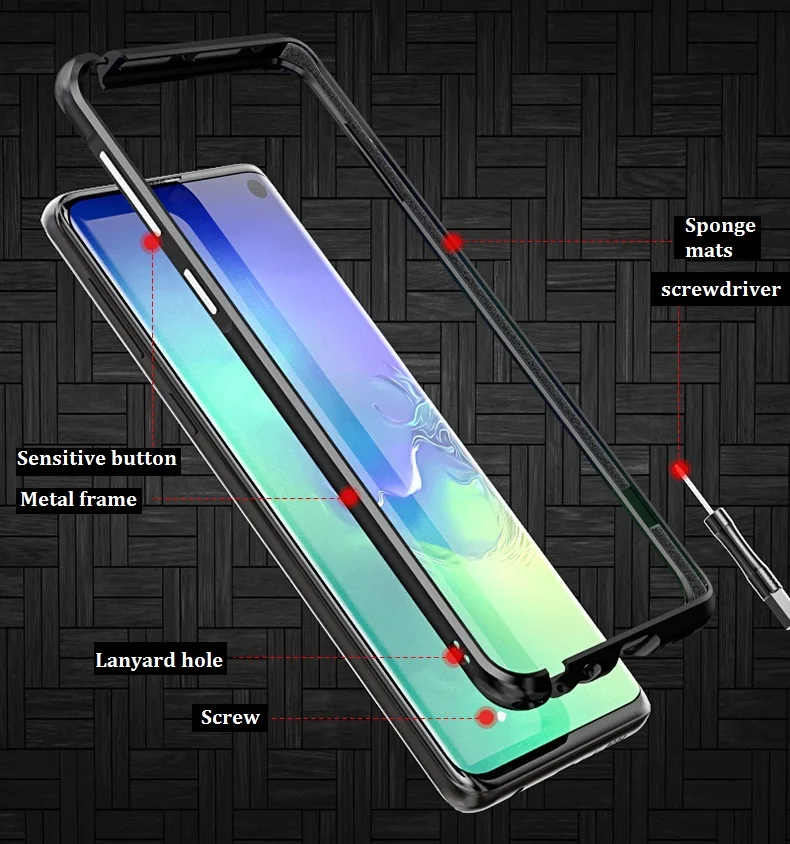 Роскошный металлический алюминиевый чехол-бампер для samsung Galaxy S10 Plus S10, чехол-накладка для samsung S10 Plus, противоударный чехол s Coque