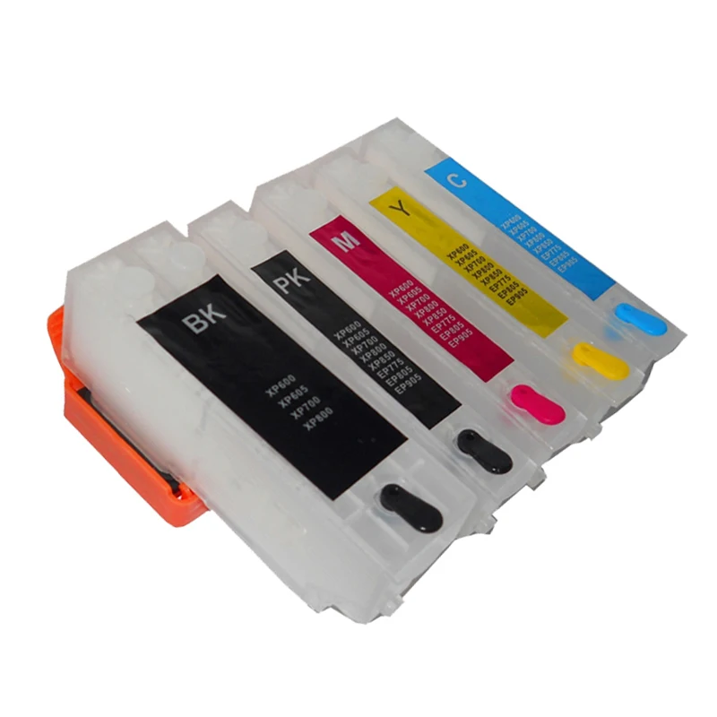 vilaxh T2621 T26 Refillable Ink Cartridge For Epson T2631 Expression XP 510 600 605 610 615 710 810 XP-600 XP-605 XP-700 XP-800 |