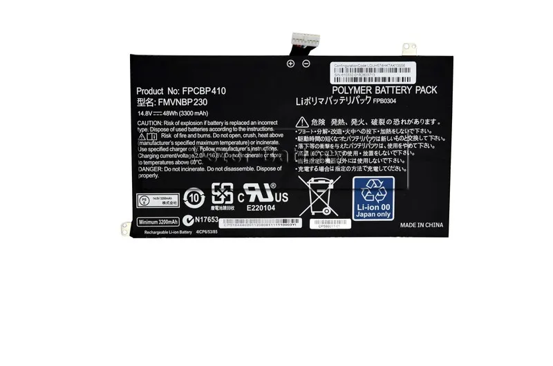 JIGU FMVNBP230 FPB0304 FPCBP410 Оригинальная батарея для ноутбука FUJITSU LIFEBOOK U554 U574 UH554 UH574 14 8 V 48WH