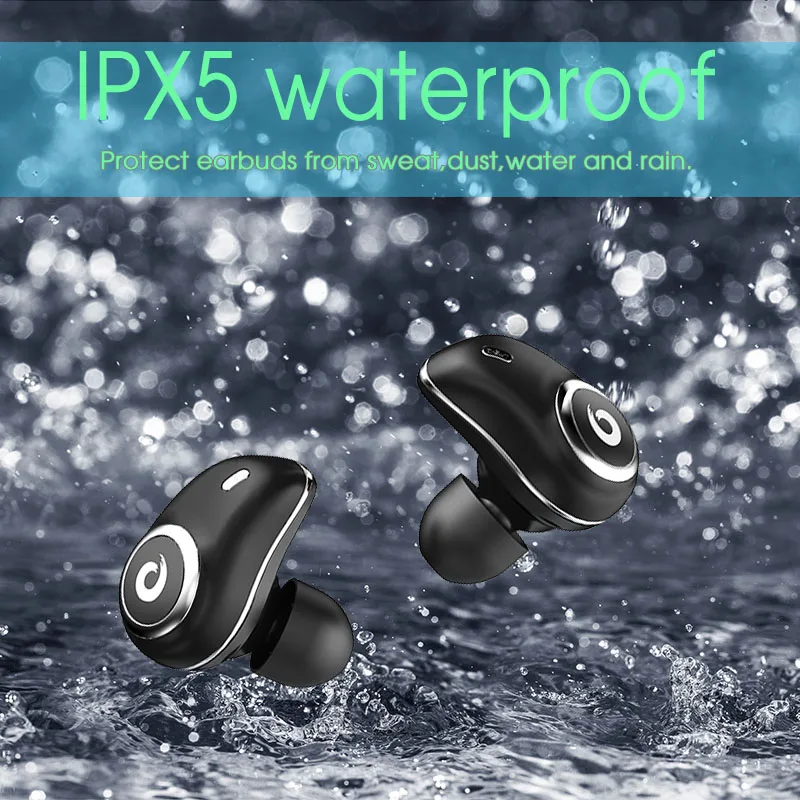 Bluetooth наушники Popecoo TWS водонепроницаемые с сенсорным управлением|Наушники и