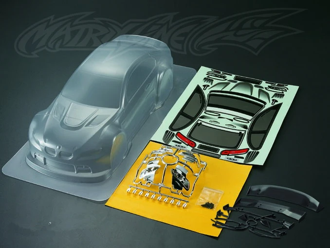 1 Набор M3 E90 1/10 drift RC PC корпус 195 ширина Прозрачная Чистая не окрашенная Дрифт hsp hpi