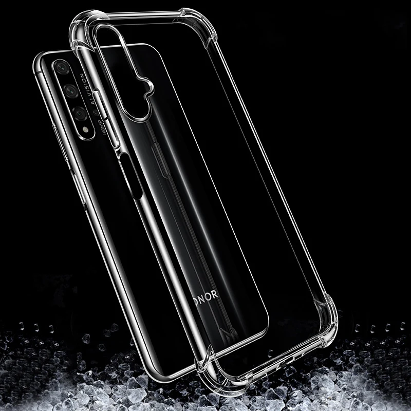 Чехол для huawei Honor 20 защита подушка безопасности мягкая прозрачная задняя крышка