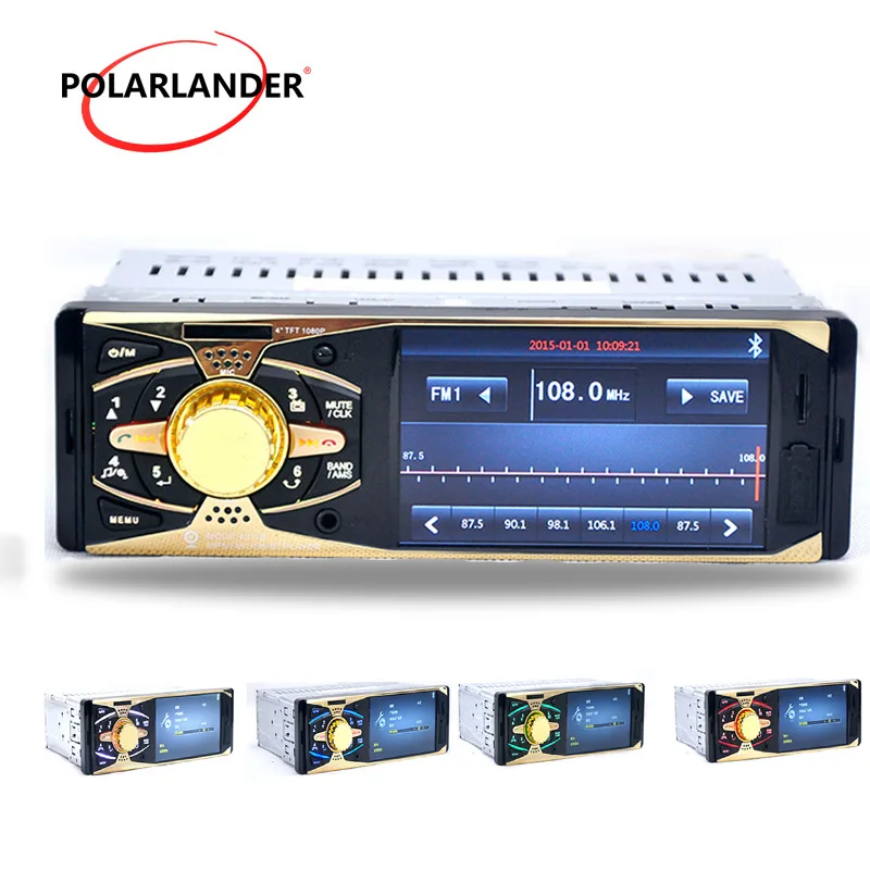 1 din 1080 P усилитель Bluetooth TF/USB FM AUX в аудио стерео 4 дюйма hd навигатор для автомобиля Mp3