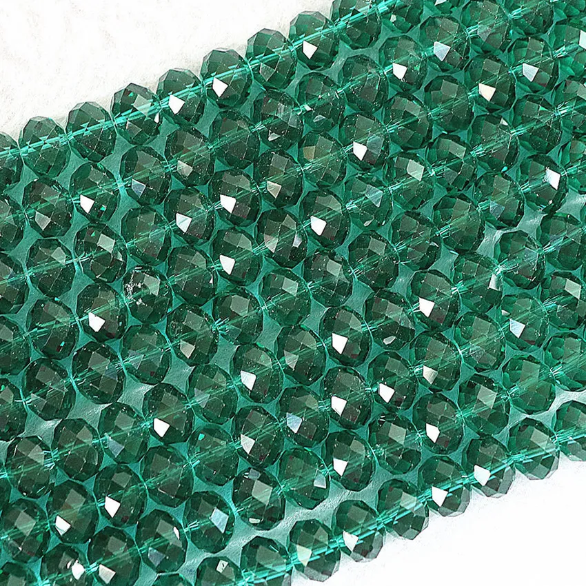 4*6mm mix-colored faceted rondelle abacus crystal glass loose spacers 98pcs/strand wholesale price accessories beads B670 | Украшения и