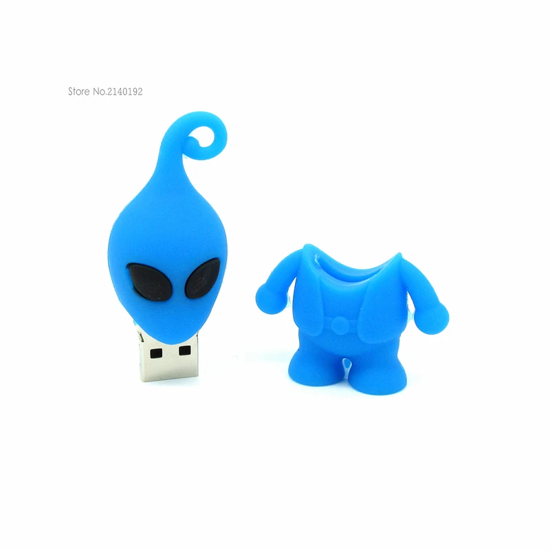 USB-флеш-накопитель с мультяшным инопланетянином 4 ГБ 8 16 32 64 | Компьютеры и офис