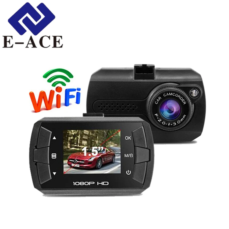 E-ACE Car Mini Dvr Camera With Wifi HD 1080P Auto Video Recorder 140 Degree Angle Hidden Dvrs Dash Registrator Dashcam | Автомобили и