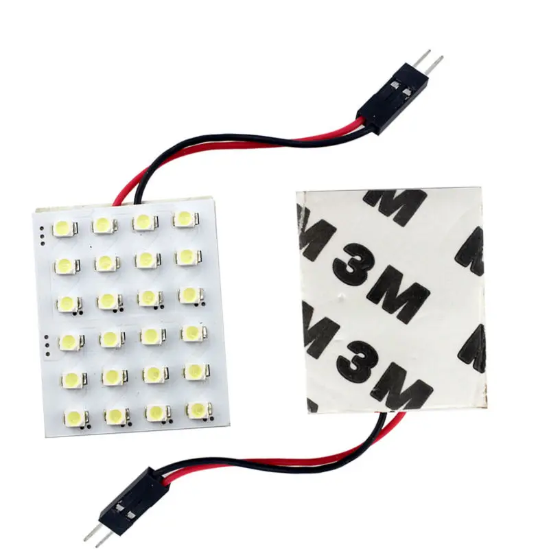 YM E Bright 100 шт. панельные лампы s 3528 SMD 1210 24 светодиодные для чтения Festoon Dome Bulb Lamp T10 +