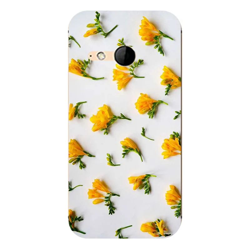 Жесткий чехол с принтом для HTC One M8 mini / 2 высококачественные ультра тонкие модные