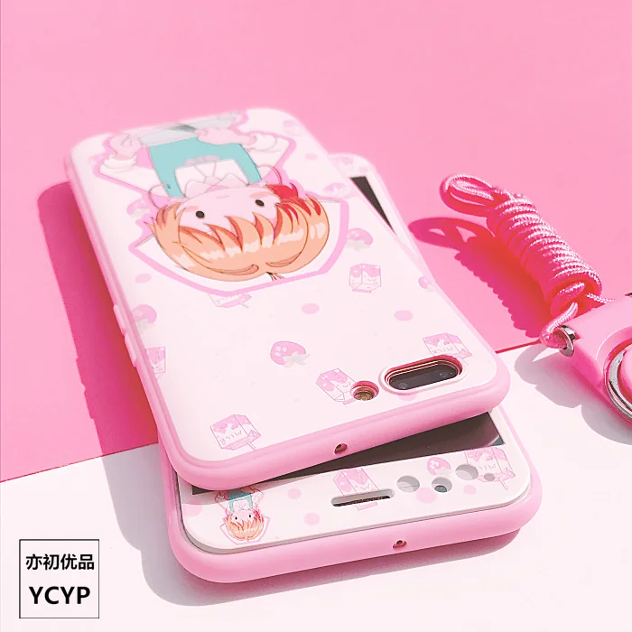 Чехол для iphone XR Cardcaptor Sakura+ пленка для экрана из закаленного стекла для iphone X XS Max 7 8 plus 6 S plus Sailor Moon+ ремешок