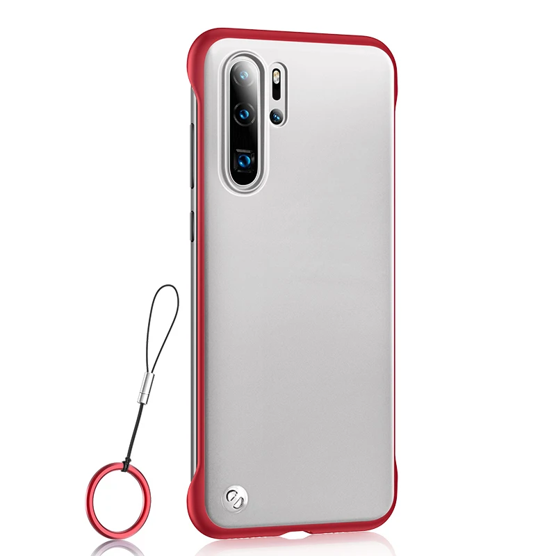 Ультратонкий акриловый чехол без бортиков для телефона huawei P30 Lite Pro Honor 20, прозрачный чехол для задней панели P30Lite 30Pro Honor20 Coque - Color: red