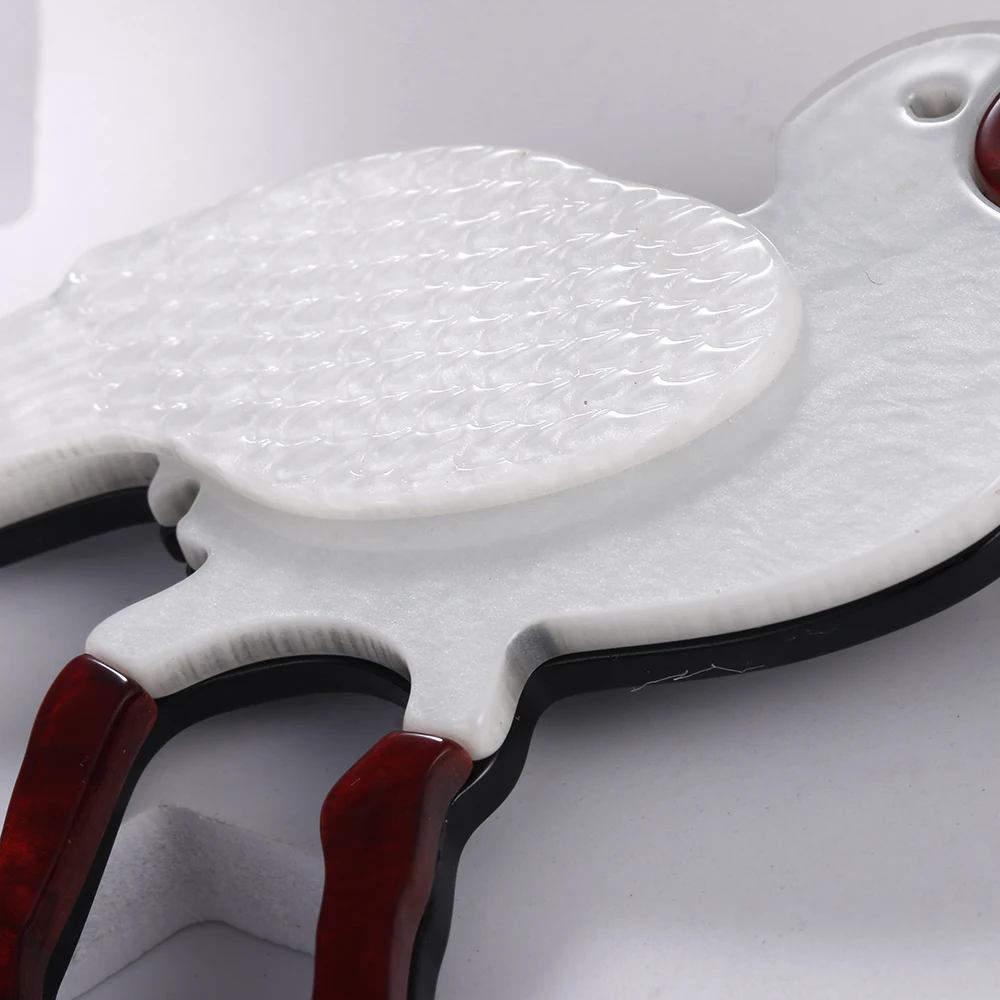 FishSheep Новая мода большие акриловые птицы Броши Булавки для женщин ацетатное