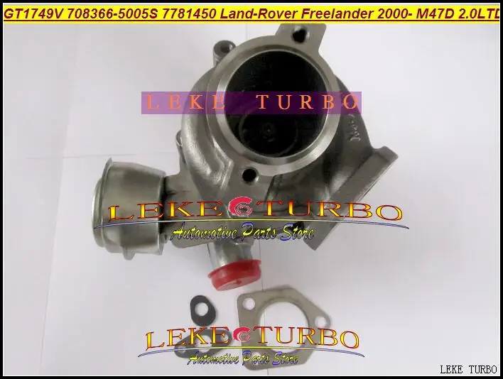 Турбокомпрессор GT1749V 708366-0003 708366-0002 708366-0001 708366-5005S 708366 7781450 для LAND ROVER Freelander TD M47D 2.0L 112 л.с. (art.: 3920d7ca25035) - 3920d7ca25035