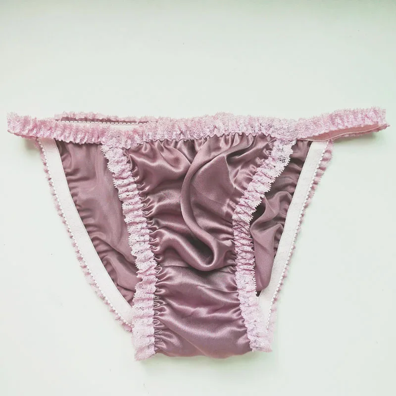 Women's Sexy Lace Panties Seamless Underwear Briefs not Nylon Silk for Girl Ladies Bikini not Cotton Crotch Transparent Lingerie