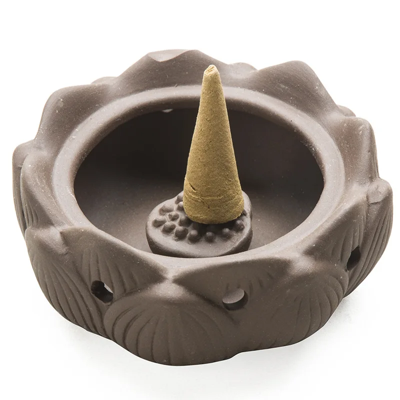 Креативный дзен-коническая спираль держатель для курильницы пластина Лотус