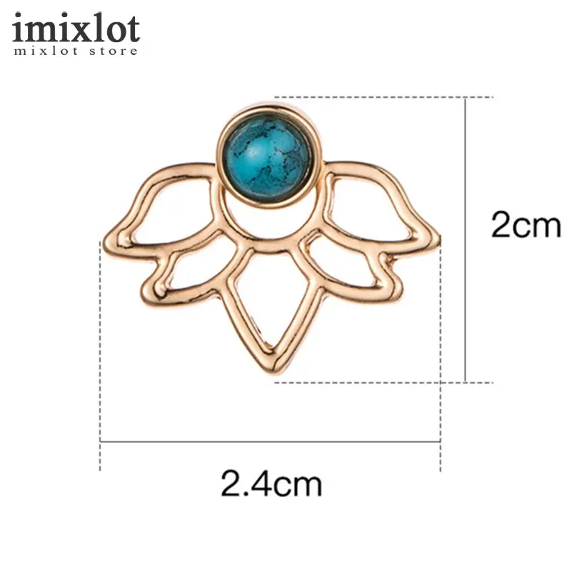 Просто полый цветок лотоса Серьги гвоздики для Для женщин цвет серебристый