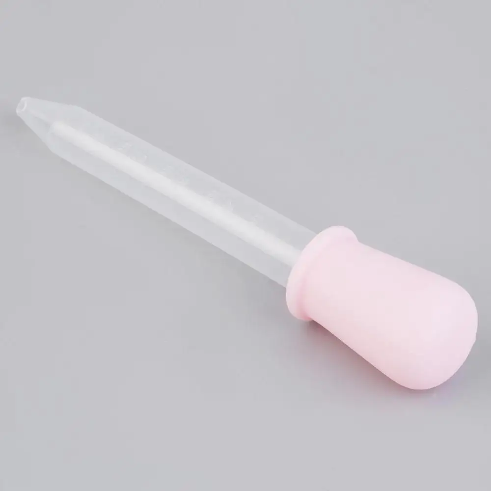 5ML Clear Silicone Plastic Baby Medicine Dropper Spoon Pipette Liquid Food Burette 2 Colors | Мать и ребенок