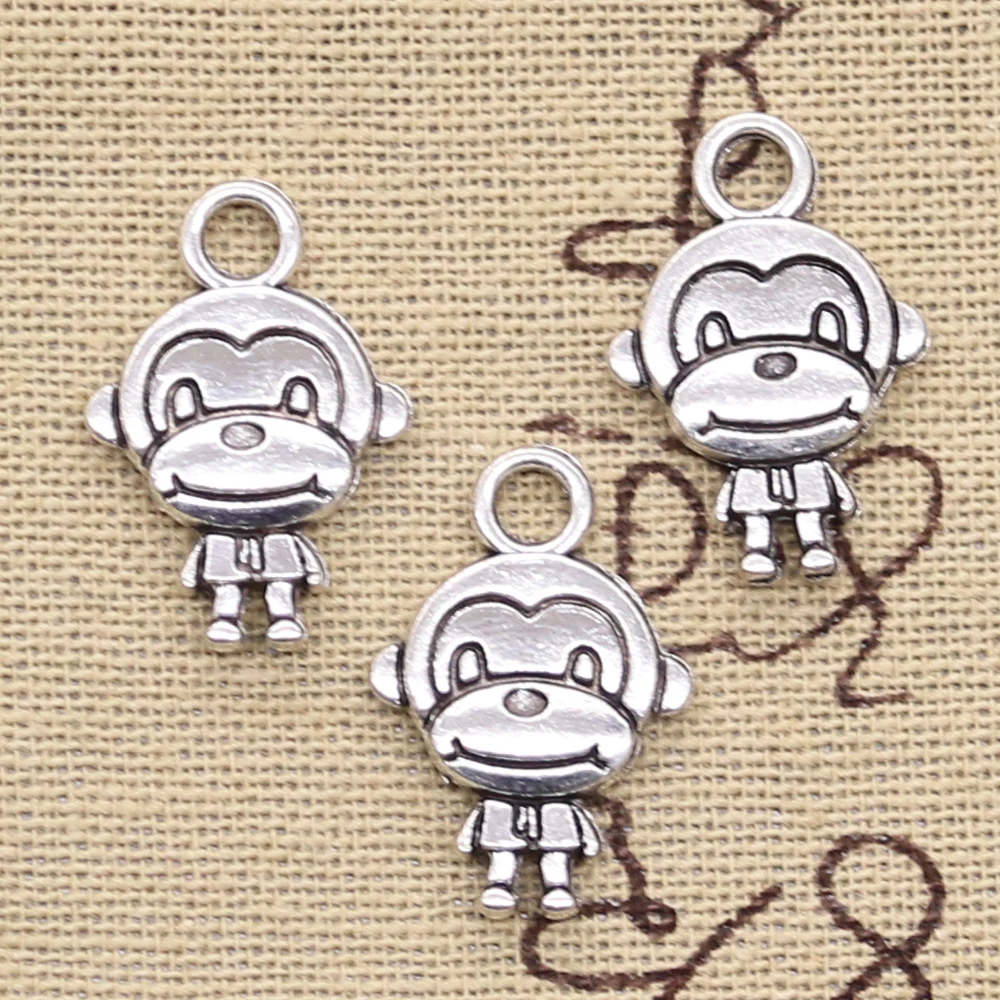Подвески с обезьяной 20 шт. 15x27 мм|double sided charms|charms jewelry makingmaking pendant |