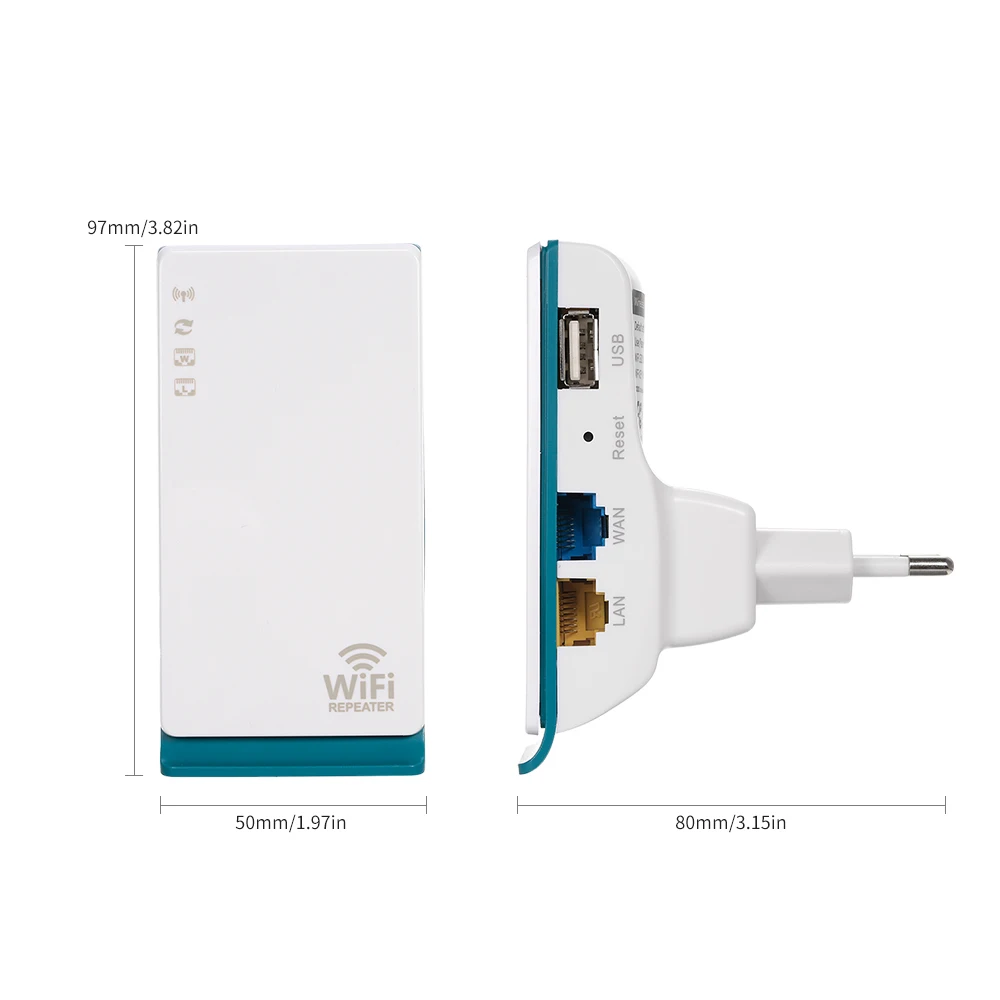 Беспроводной ретранслятор WiFi удлинитель с RJ45 LAN и WAN портом 2,4G Диапазон Wi-Fi ретранслятор/AP режим ЕС вилка