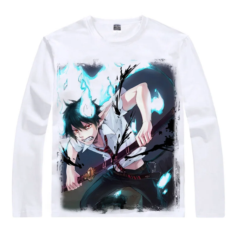 Туфли для косплея Blue Exorcist футболки мульти стиль рубашка с длинными рукавами Ao no
