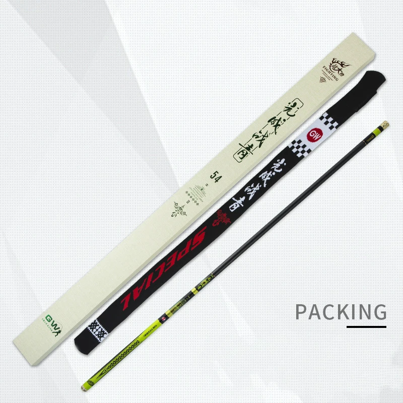 19 Tone Superhard Fishing Rod De Pesca Caibon Taiwan Hand Sticks Ultralight Black Pit Pole Equipment | Спорт и развлечения
