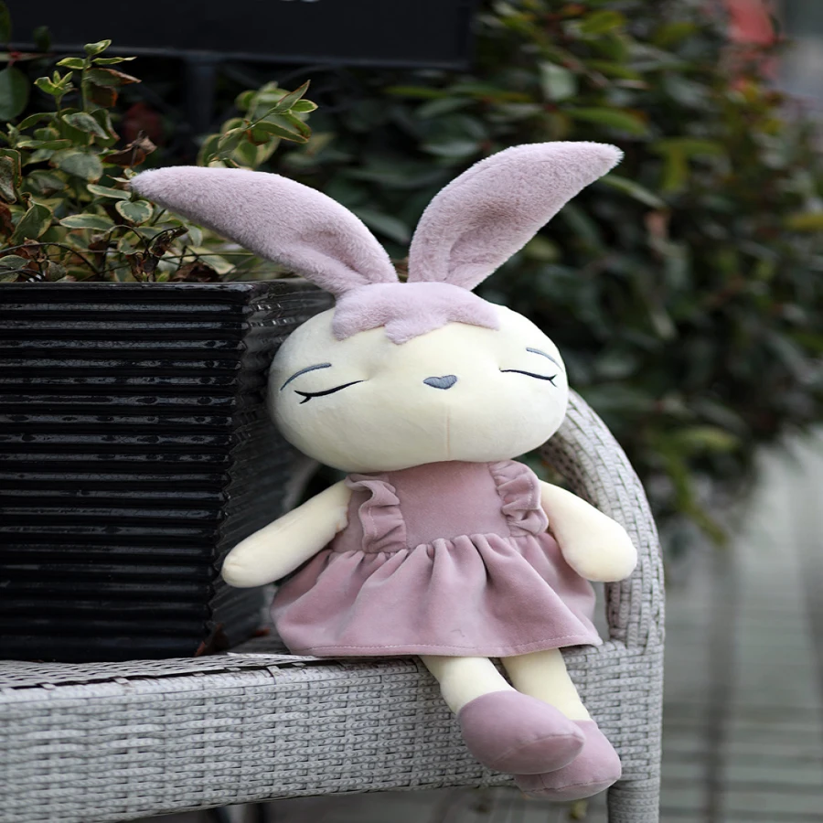 Cute wink skirt rabbit doll plush toy pillow to appease creative personality birthday gift | Игрушки и хобби