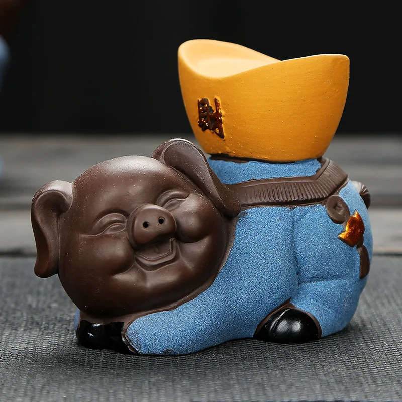 Милый керамический бутик Lucky Fortune разнообразный поросенок чай для домашних