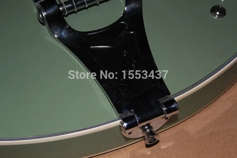 Бесплатная доставка полу полые тела красного дерева клена ES-335 Bigsby тремоло Джаз