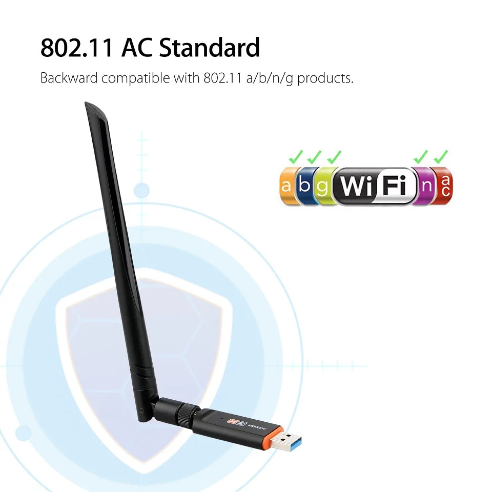 USB 3 0 1200 Мбит/с Wifi адаптер двухдиапазонный 5 ГГц 2 4 802.11AC RTL8812BU антенна ключ сетевая