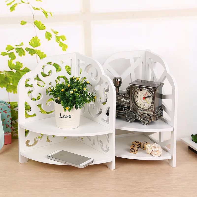 Двойной Слой Таблица Уголок Полка Для Журналов Европы Тип Резьба Небольшой