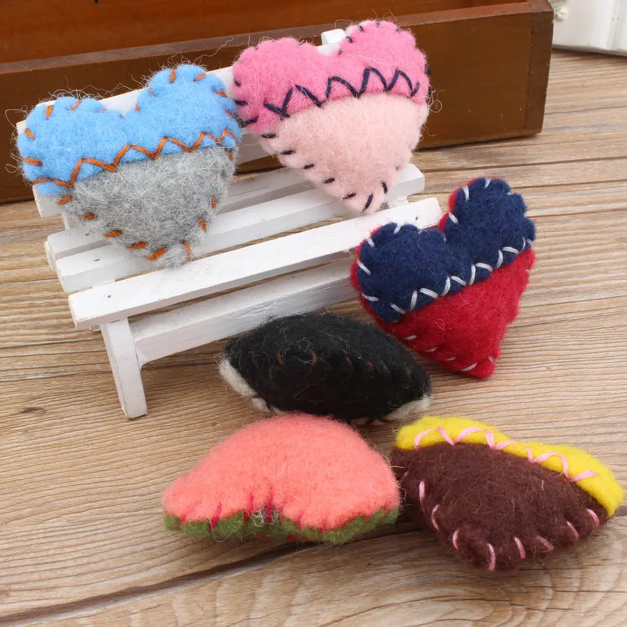 Вязаные крючком куклы ручной работы из шерсти и войлока 10 шт./лот 3D Kawaii наклейки с
