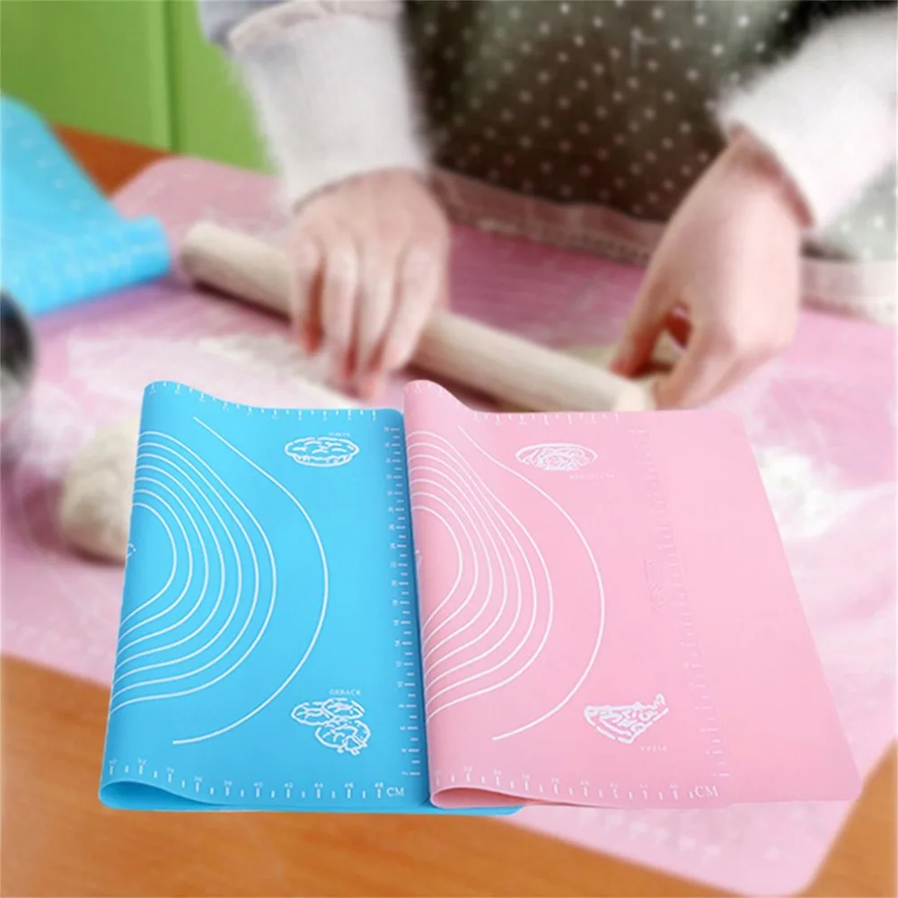 

1PCS Kitchen Silicone Mat Rolling Pastry Dough Pad For DIY Making Cookie Biscuit Dessert Dough Mats For Kitchen Cooking Tools