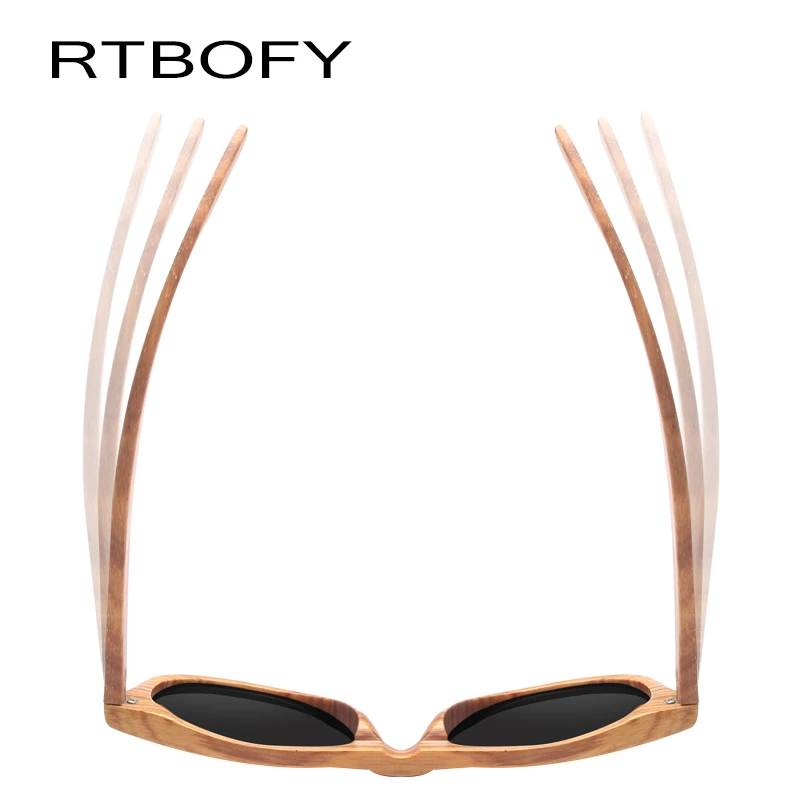 RTBOFY деревянные солнцезащитные очки для женщин фирменный дизайн 2017 бамбуковые